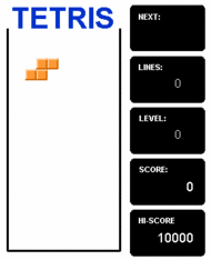 Tetris classic online screenshot